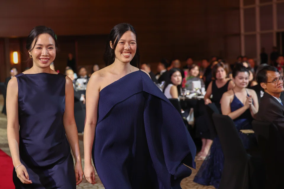 Emerging Enterprise Awards finalist Little Blossom’s two co-founders, Kwek Yi Jun, (left) and Gillian Choo.