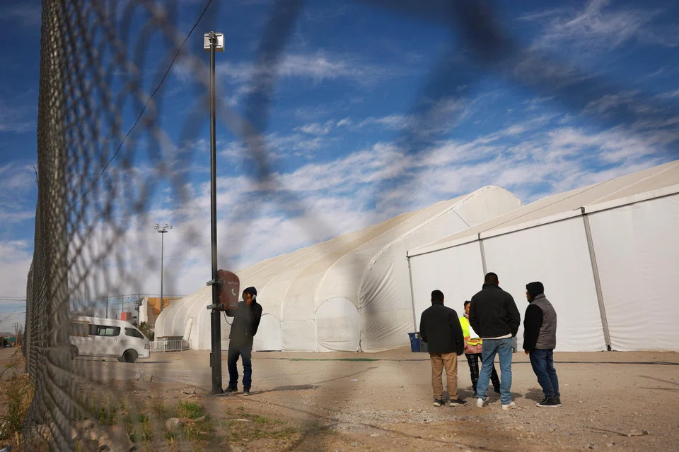 Mexican migrants deported from the US at a temporary shelter in Mexico's Ciudad Juarez. Expelling large numbers of undocumented workers or drastically restricting immigration could exacerbate labour shortages, push up wages and reignite inflationary pressures.