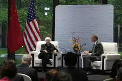 Yellen says that concerns are growing over the global economic fallout from China’s excess manufacturing capacity.