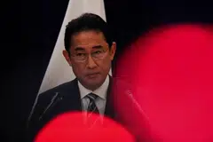Japan's Prime Minister Fumio Kishida says the economic stimulus package would include measures that counter issues such as inflation, and promote wage growth.