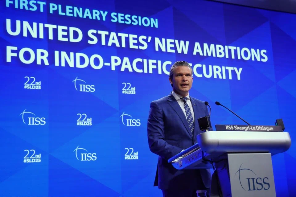 US Defense Secretary Pete Hegseth chided China during the Shangri-La Dialogue, noting how the nation didn’t send a high-profile representative to the gathering.
