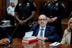 Former film producer Harvey Weinstein appears in court in New York, US, Sept 18, 2024. More than 80 women have accused  Weinstein of harassment, sexual assault or rape, including prominent actors Angelina Jolie, Gwyneth Paltrow and Ashley Judd.