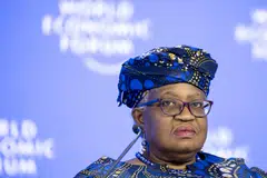WTO director general Ngozi Okonjo-Iweala warned that the world economy risked breaking into two blocs, one centred around the United States and the other China.