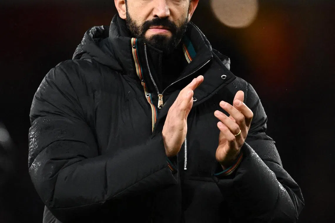 Amorim’s outburst led to questions over his future at Old Trafford, with United winless in their first two Premier League games this term.