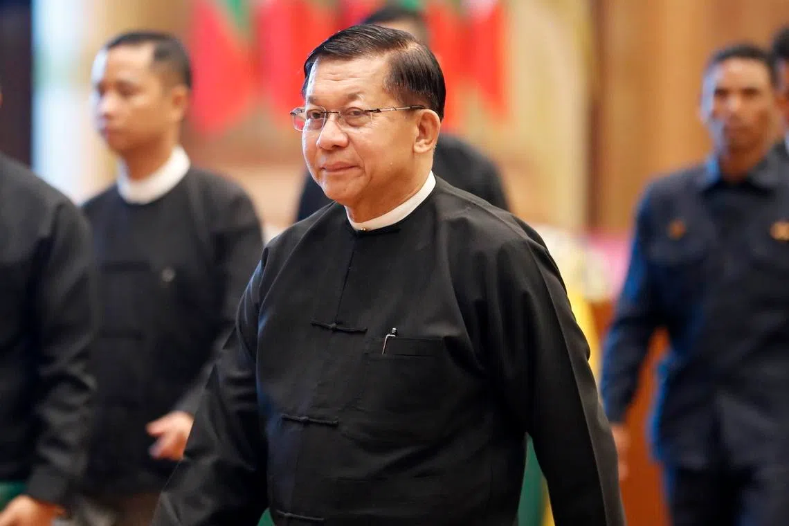 Min Aung Hlaing was elected the president through a parliamentary vote last Friday, formalising his grip on political power.
