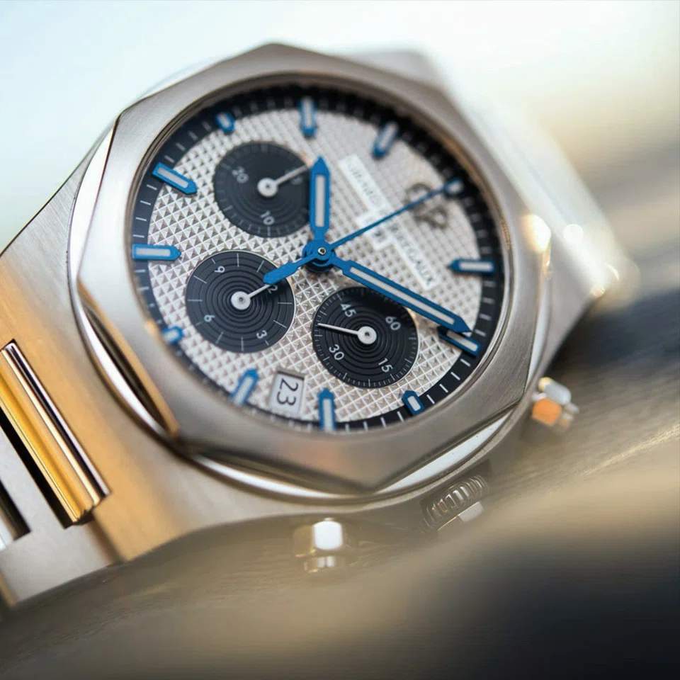 The Laureto's rebirth in 2017 has seen the Chronograph reduced to a more wearable 42 mm.