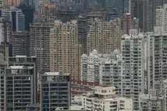 Residential buildings in Shanghai. Current new housing supply has fallen significantly, particularly in hot markets such as Shanghai, Shenzhen, Hangzhou and Chengdu.
