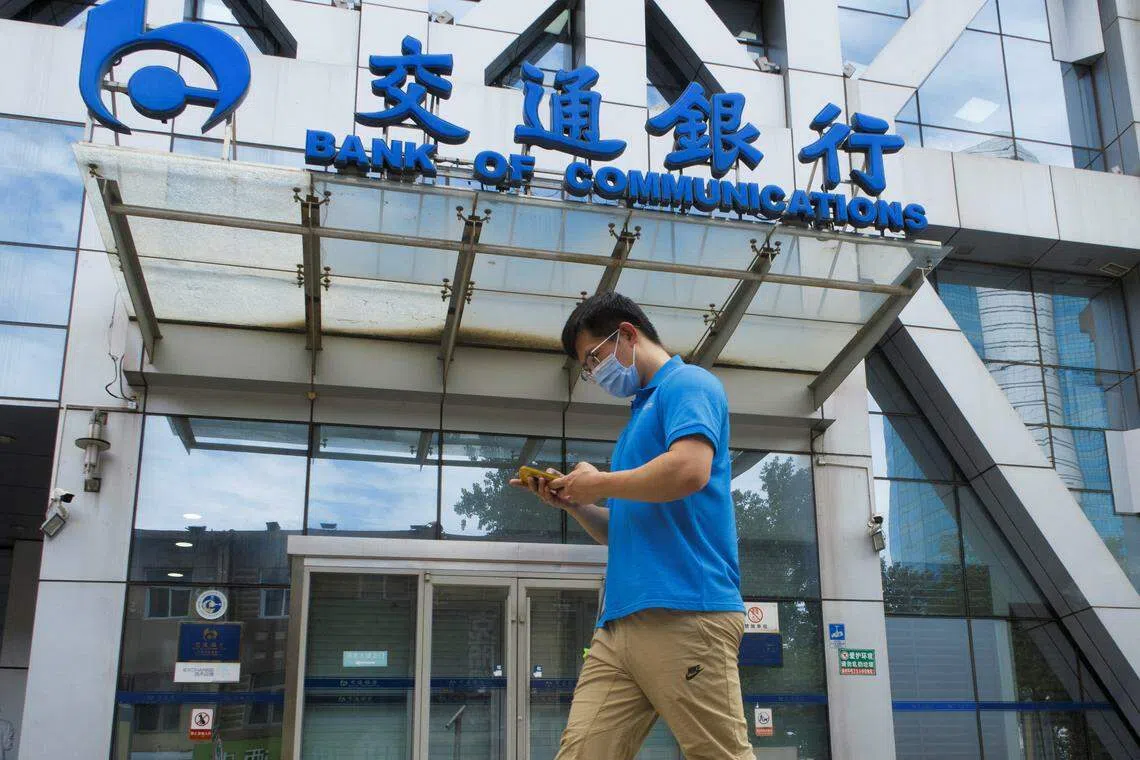 BoCom booked a net profit of 24.99 billion yuan (S$4.7 billion) in the three months ended March.