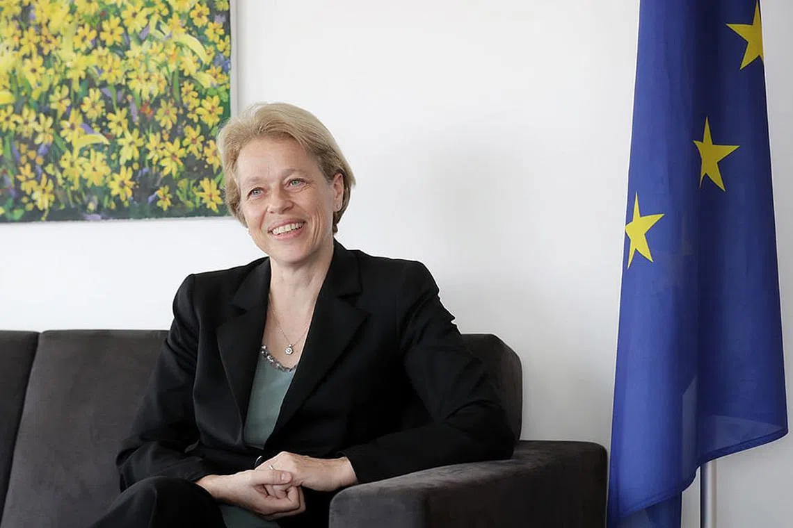Seeking solidarity: EU Ambassador Barbara Plinkert