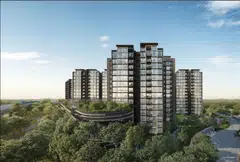 Artist’s impression of the Copen Grand executive condominium in Tengah. Buyers may perceive that new ECs in Tengah – where thousands of new BTO flats are being built – are likely to enjoy good HDB upgrader demand in the future.