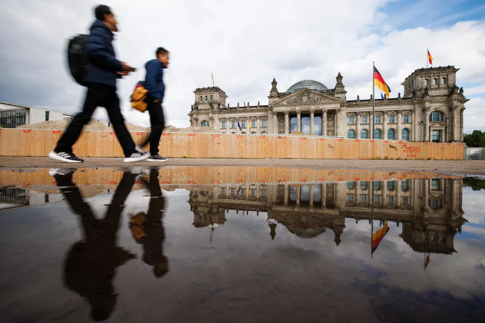The German economy shrank slightly last year, hit by soaring inflation, a manufacturing slowdown and weakness in trading partners, and has acted as a major drag on the 20-nation eurozone.