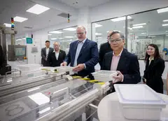 MSD’s new investments will inject a “booster shot” for Singapore’s Manufacturing 2030 Vision and support its ambitions to become a leading biopharma manufacturing hub, said Trade and Industry Minister Gan Kim Yong (right).