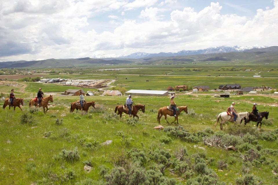 High Star Ranch is set along the Uinta Mountains that has trails for horseback riding, mountain biking and hiking and fishing ponds.