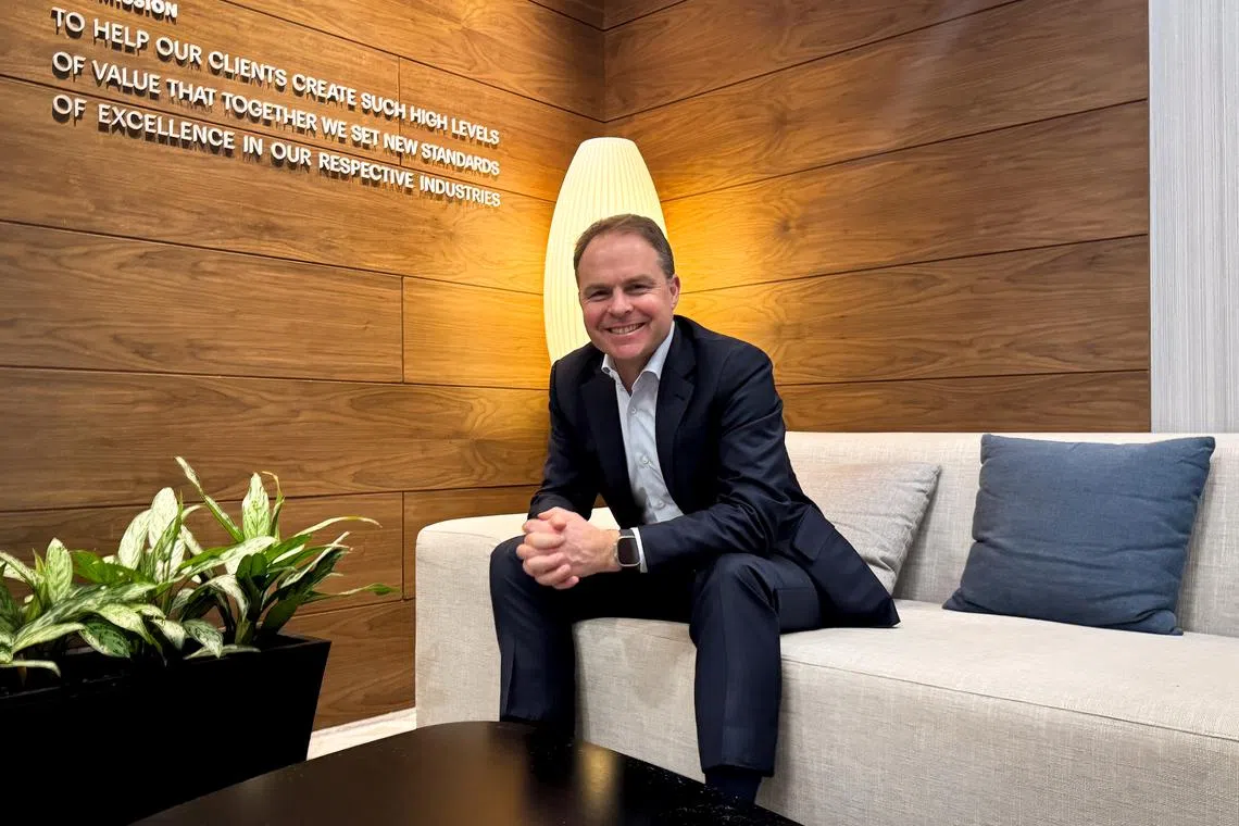 Christophe De Vusser, Bain & Co worldwide managing partner, says Bain's business has grown in "healthy double digits". He sees South-east Asia as a bright spot thanks to healthy economies and positive demographics.