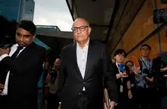 Former transport minister S Iswaran leaving the Supreme Court on Sept 24. He admitted to obtaining valuable items worth more than S$400,000 in total. ST PHOTO: GAVIN GOO