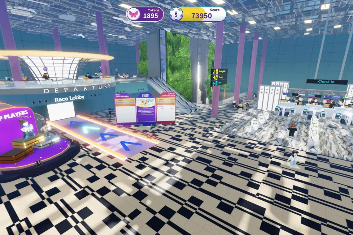 Changi Airport's Terminal 3 as seen in the ChangiVerse. XR experiences are already a reality, and will become more ubiquitous going forward.