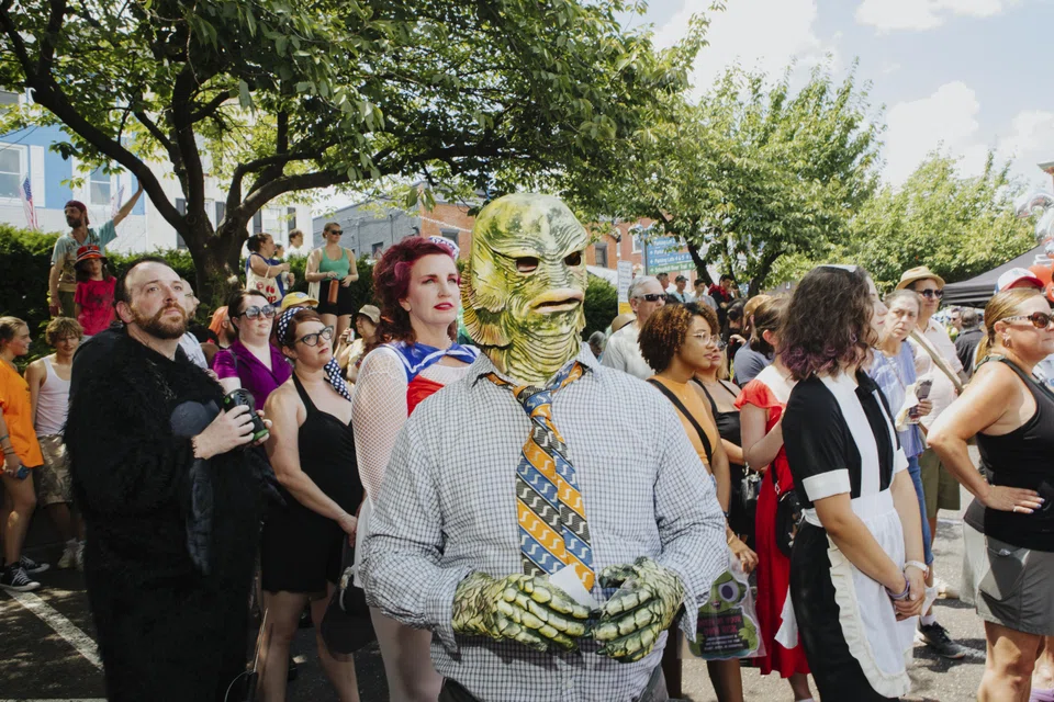 The three-day festival, which began in 2000, takes place in and around the Colonial Theater, where a pivotal scene in the film features a throng of moviegoers spilling out of the theatre and into the street to escape the dreaded blob.
