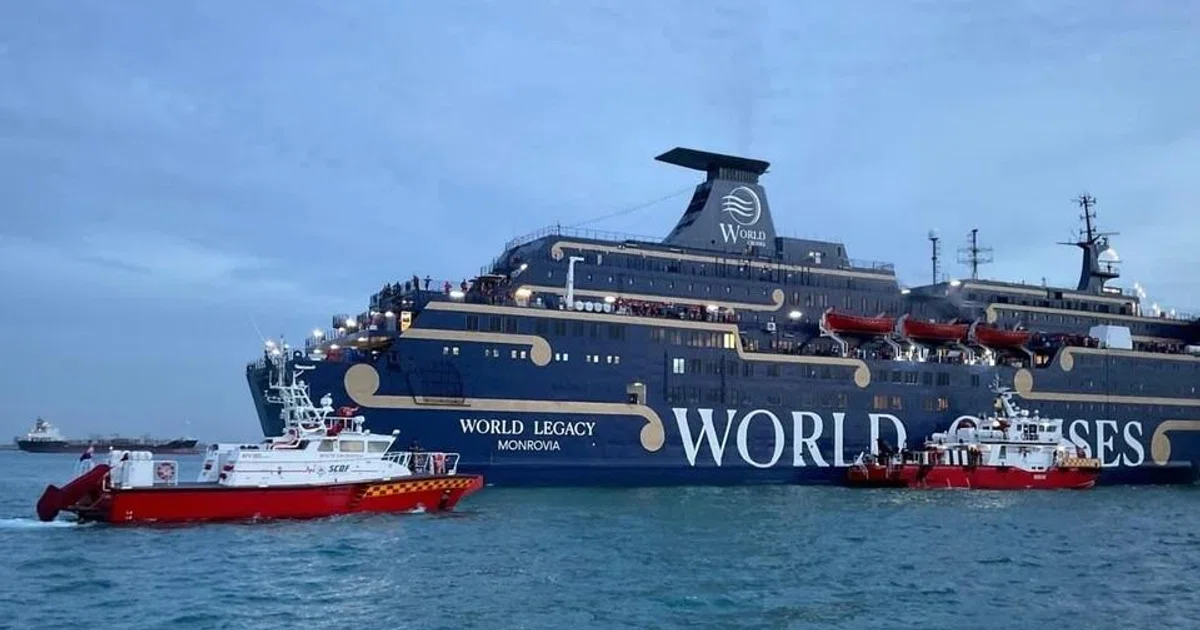 Crew member dies after fire on cruise ship en route to Singapore; all ...