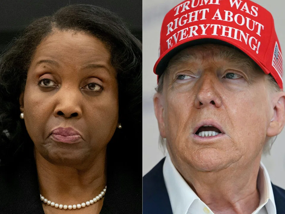 US President Donald Trump (right) moved to fire Lisa Cook (left) in late August, but the Fed has said she remains in her position.