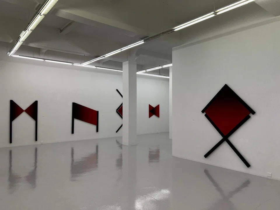 Po Po's captivating wall sculptures at Ames Yavuz gallery.