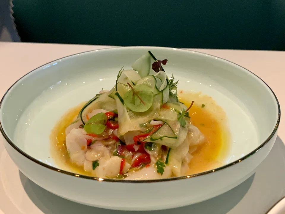 St Jacques - scallop ceviche at Poisson