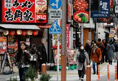 Japan's economy expanded an annualised 1.3 per cent in the fourth quarter, compared with the initially estimated 0.2 per cent.