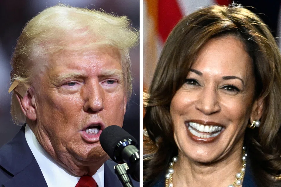 Donald Trump (left), the Republican presidential nominee, will hold his first campaign rally since Harris emerged as his near-certain Democratic foe in the 2024 election.