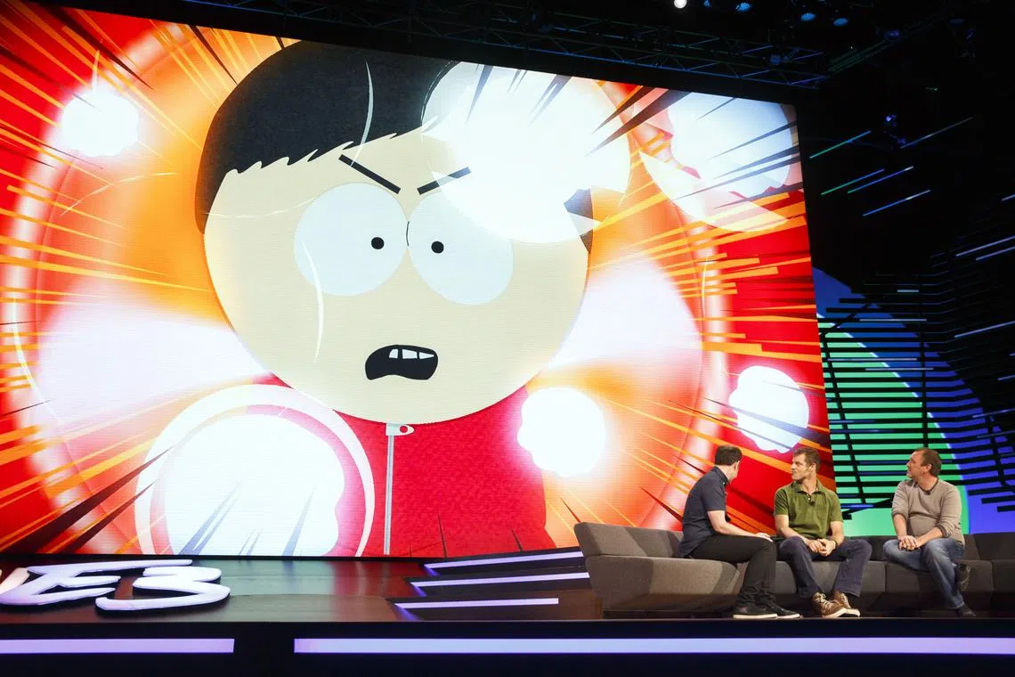 Trey Parker (right) and Matt Stone (centre) signed a deal with ViacomCBS the same year paying more than US$900 million over six years, one of the richest in TV history.