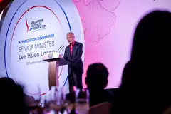 Senior Minister Lee Hsien Loong says he is "quietly confident" that Singapore will overcome the difficulties of a shifting global dynamic.