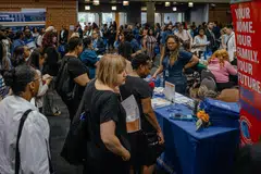 Job openings, a measure of labour demand, were up 374,000 to 7.769 million by the last day of May.