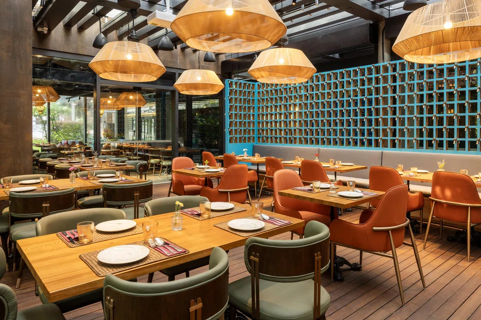 The restaurant's casual interiors.