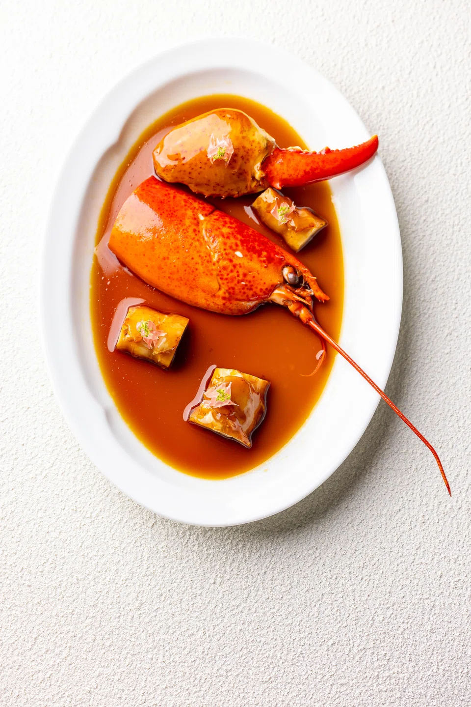 Fu Cheng's Boston lobster marinated in Chinese wine.