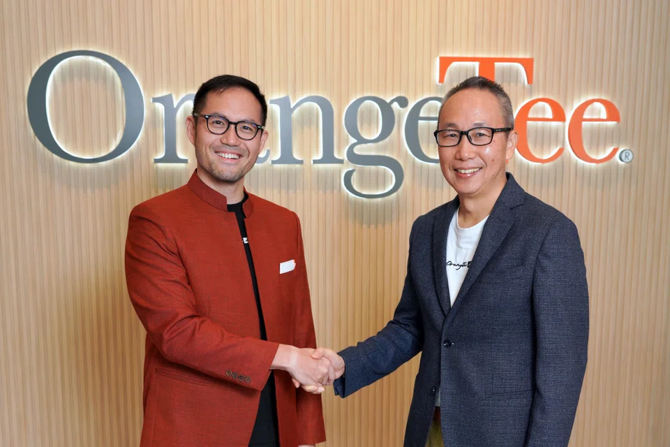 Effective Jan 1, 2024, Justin Quek (left) will be chief executive of OrangeTee & Tie and Steven Tan key executive officer. 