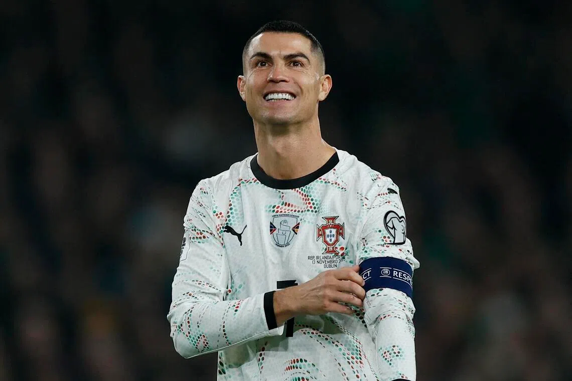 Ronaldo, who is currently based in Saudi Arabia, has a net worth of about US$1.4 billion.