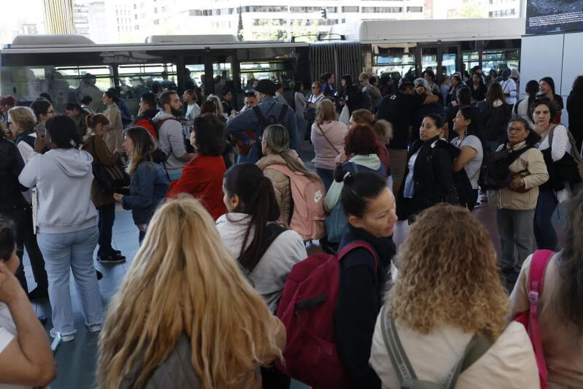 Transport networks were halted, hospitals were left without power and people were trapped in the metro and in lifts.