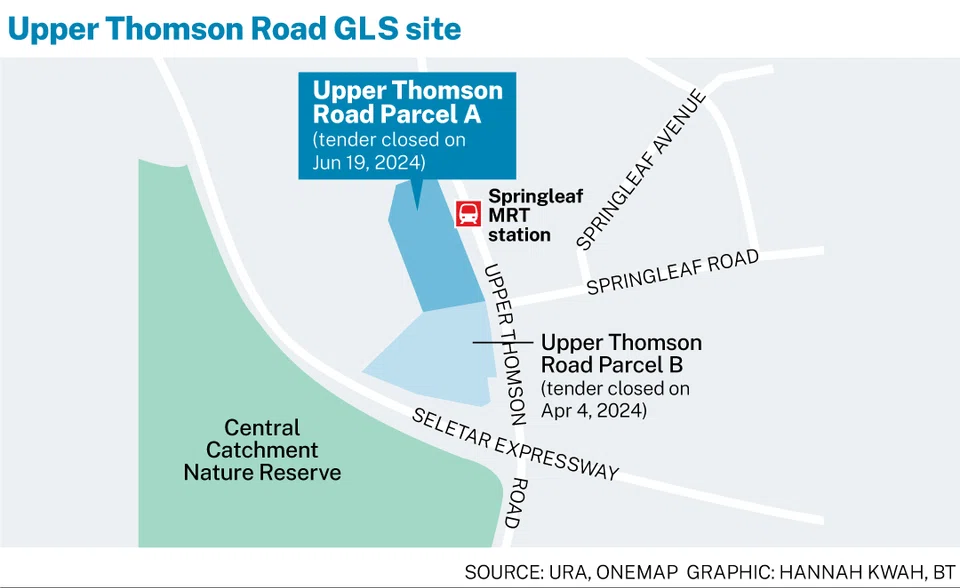 The Upper Thomson Road (Parcel A) site drew no bids at tender close on Wednesday (Jun 19).