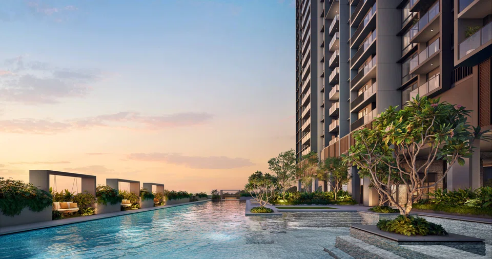Skye at Holland comprises two 40-storey towers with two bedrooms to five bedrooms.