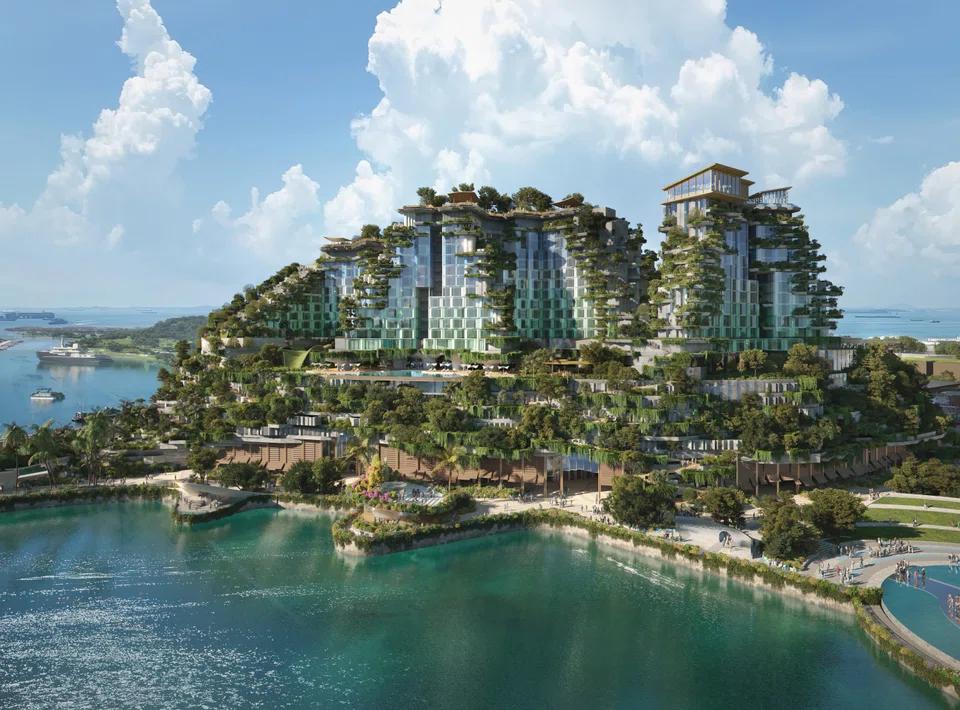 An artist's impression of the planned Waterfront development, which includes two hotels totaling 700 rooms.