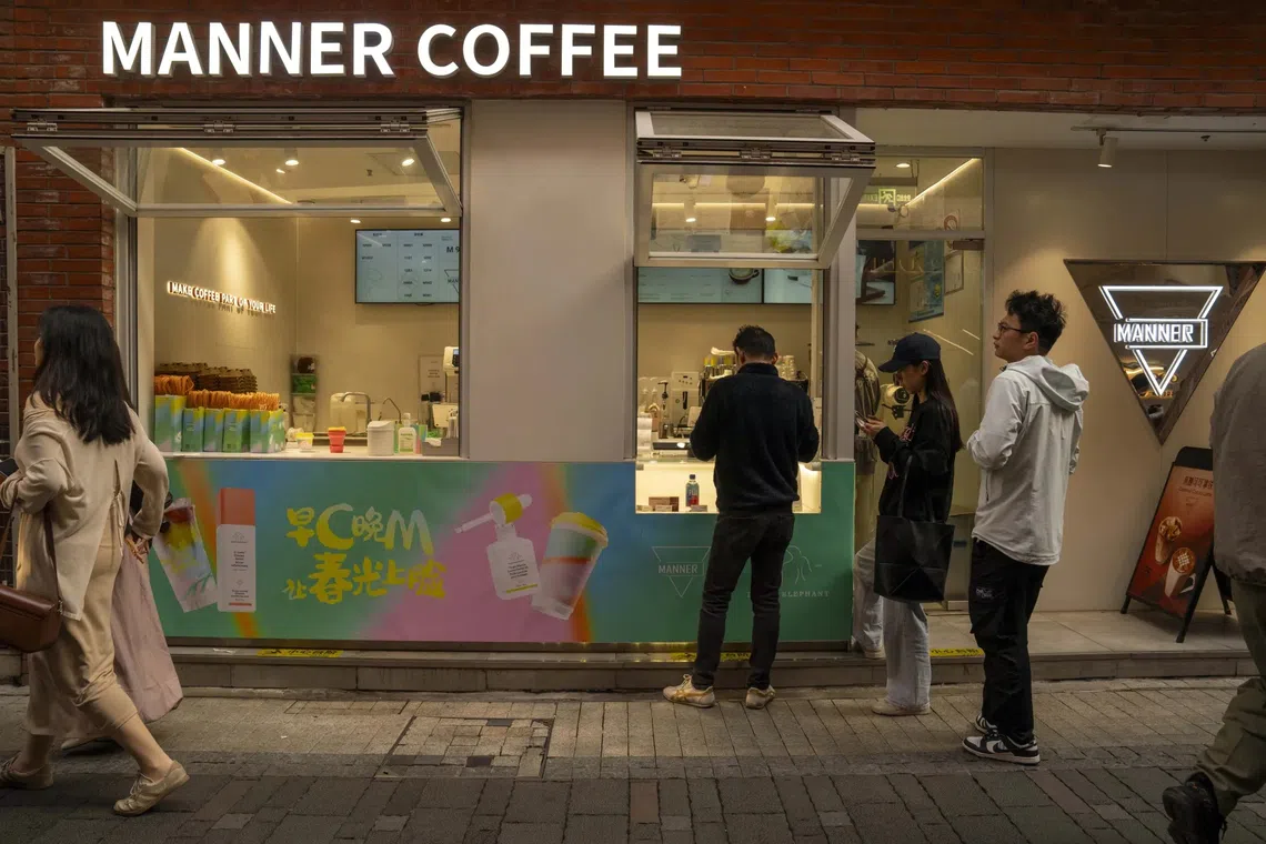 Manner has built on the popularity of coffee in China, muscling in with major brands.