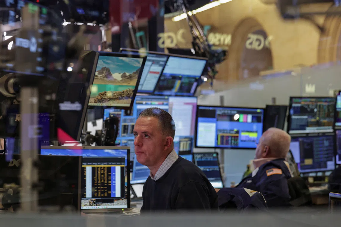 The Dow Jones Industrial Average fell 207.3 points, or 0.44 per cent, at the open to 46,382.92. 