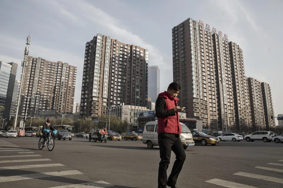 On an annual basis, China's home prices fell 2.2 per cent in October, matching the rate of decline from the previous month. 