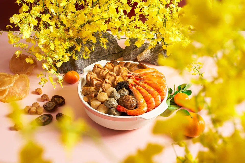 Peach Blossoms’ Blossoming abalone treasure pot 