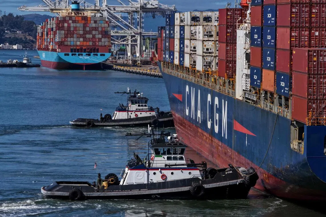 Above: Port of Oakland, California. “Almost every emerging market or global market understands that we need to do business with the US and China,” said Reema Bhattacharya, head of Asia research at Verisk Maplecroft. 
