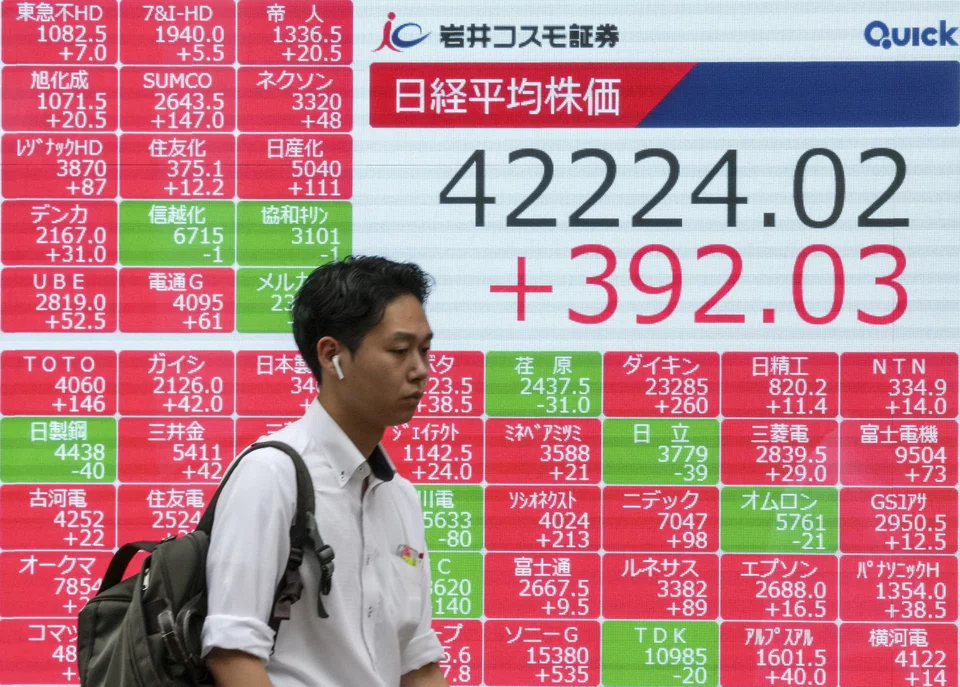The Nikkei rose two per cent after eight days of losses, while Hong Kong, Sydney, Seoul, Singapore, Taipei and Manila stock markets were also up on Monday.