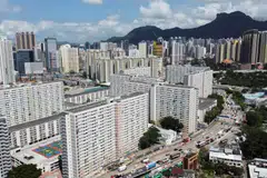 Prices in Hong Kong property markets dropped 1.8 per cent in the January-to-March quarter, and were around 20 per cent off their 2021 peak due to higher mortgage rates.