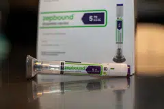 An Eli Lilly & Co Zepbound injection pen.