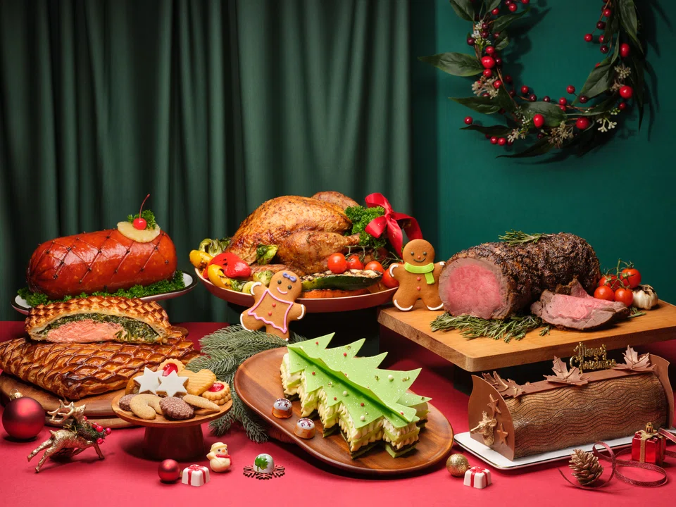 Carlton Hotel Singapore offers a classic combination for its festive spread.