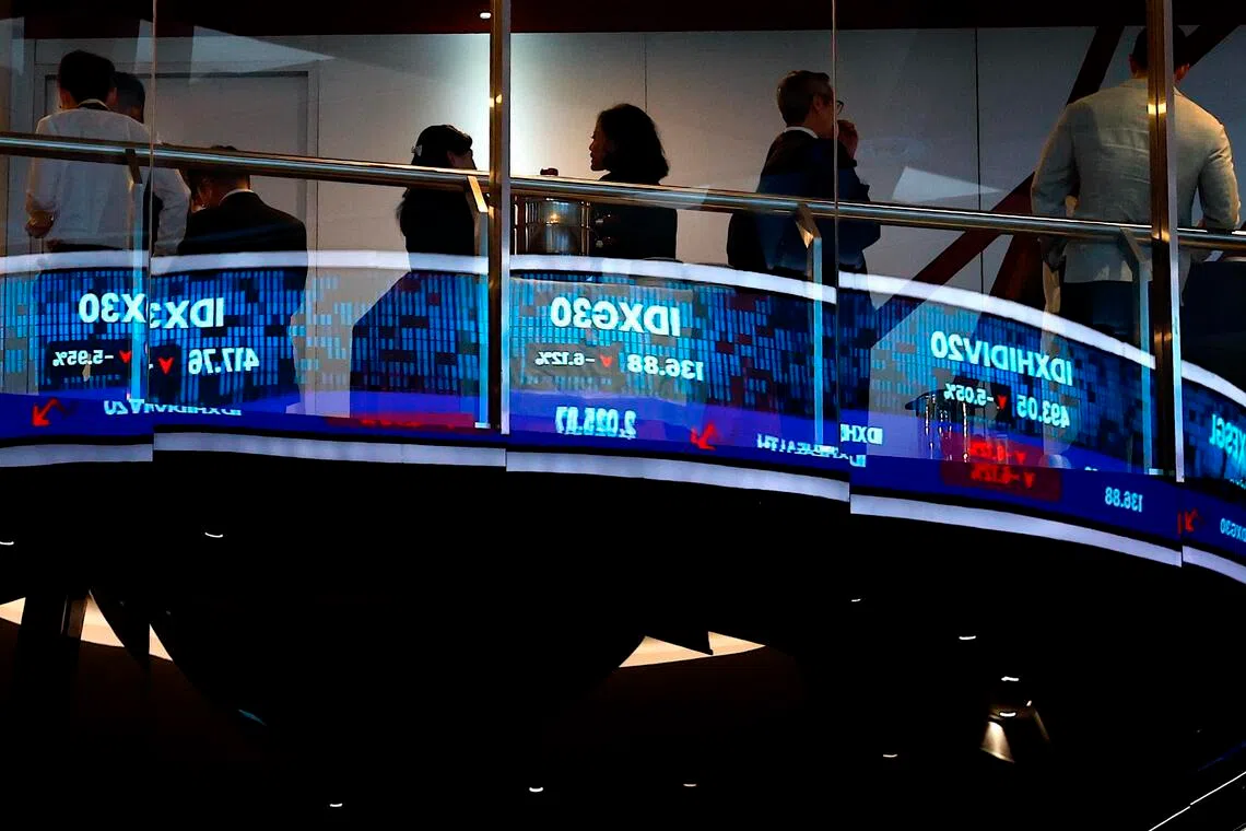 The Jakarta Composite Index opened 5% down and later fell more than 8%, prompting the authorities to halt trading for 30 minutes.