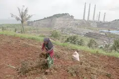 The construction site of the Jawa 9 & 10 power plant in Banten province, west of Jakarta. Indonesia depends on coal for 60 per cent of its power. 