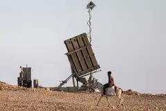 A battery powering Israel's Iron Dome missile defence system. Iran's weekend attack on Israel raises the likelihood of all-out war in the Middle East.